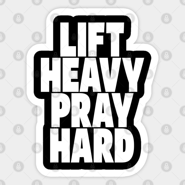 Gym Prayer Tee - Holy Gains Fitness Design Sticker by OUTFITPAW